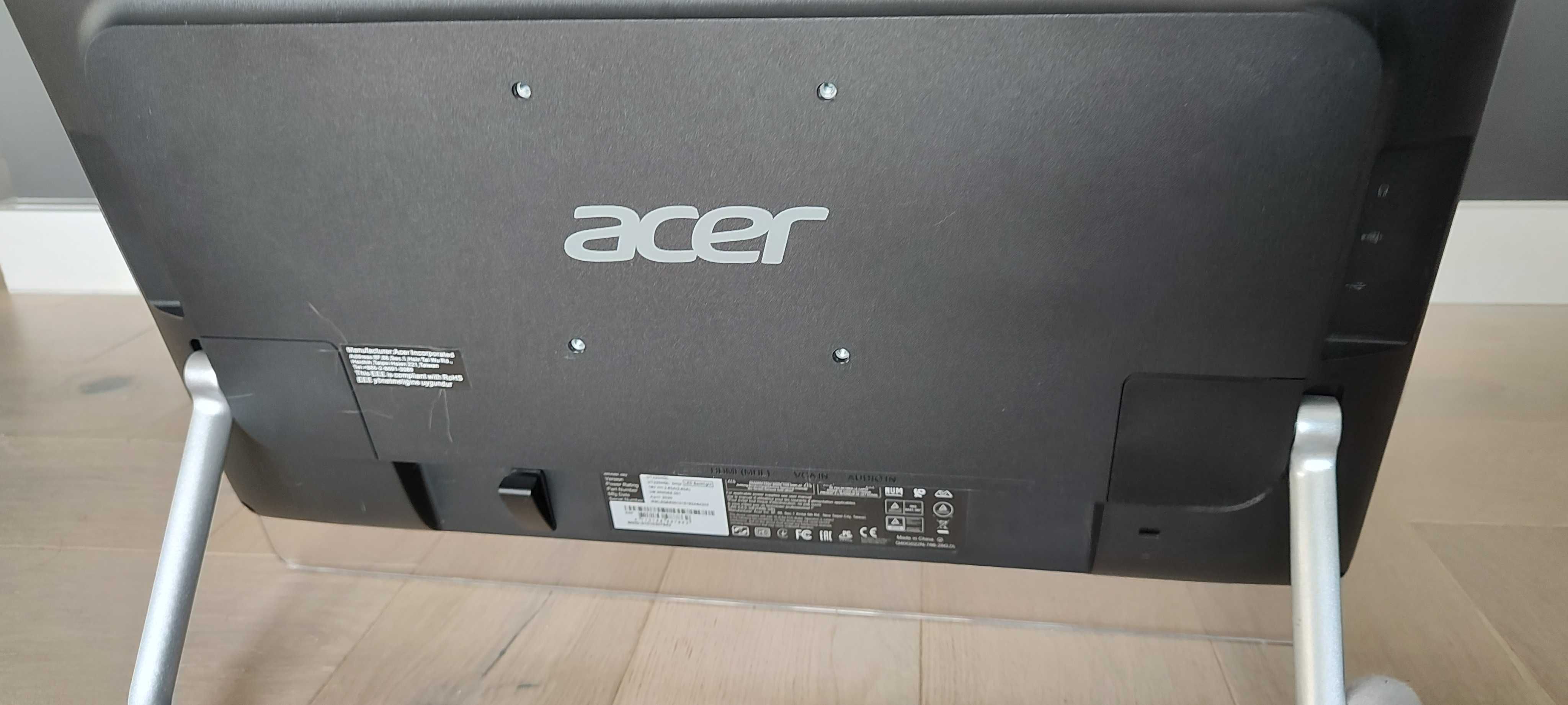 Monitor Acer UT220HQLBMJZ czarny dotykowy