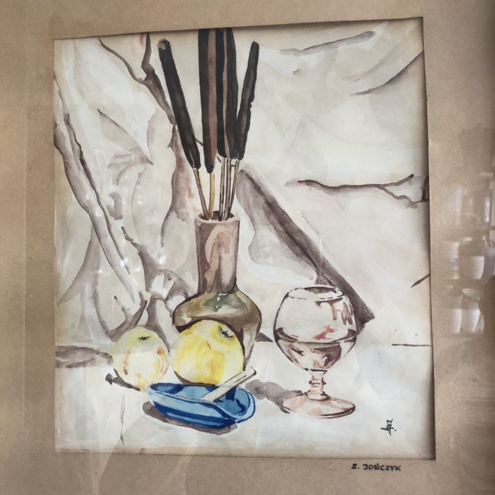 Obraz 18 - Akwarela za szkłem Jończyk 27x31 cm