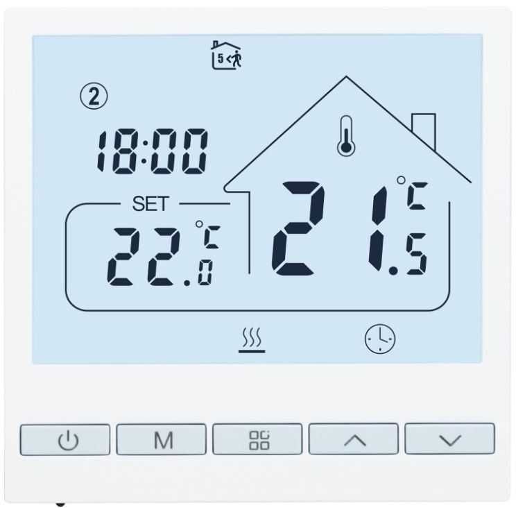 Termostat Beok TOL47-EP, elektryczne ogrzewanie podłogowe + czujnik