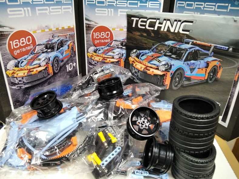 Конструктор Technic PORSCHE 911 Martini Racing на 1680 деталей ‼️НОВИЙ