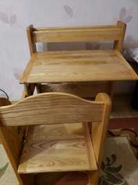 Детский деревянный стол, до 7-8 лет