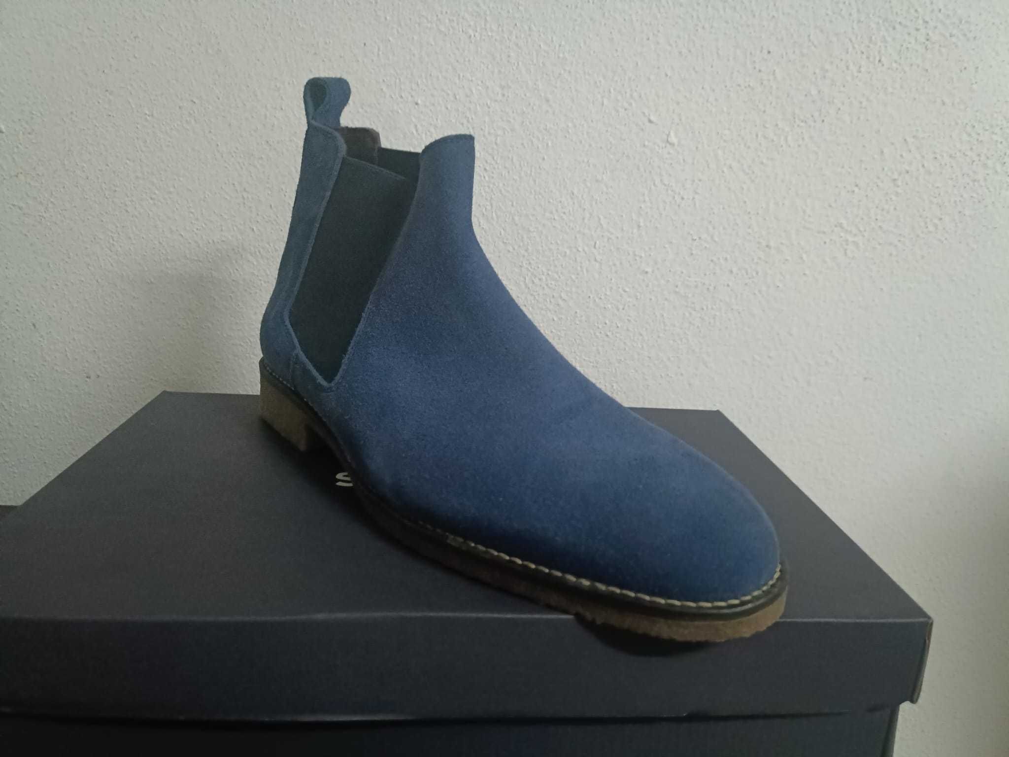 botins de homem camurça