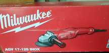 Rebarbadora Milwaukee AGV 17-125 INOX velocidade variável NOVA!
