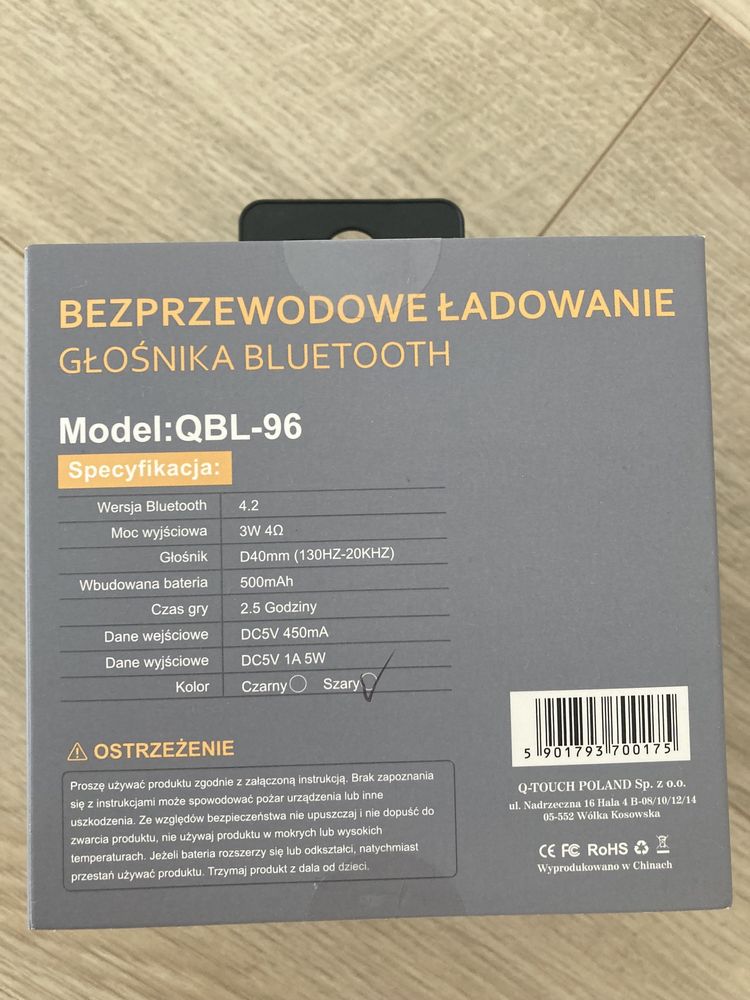 Q-touch bezprzewodowe ladowanie głośnika bluetootch