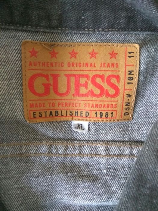 Джинсова куртка GUESS XL Оригінал з США. Гесс сіра Made in USA