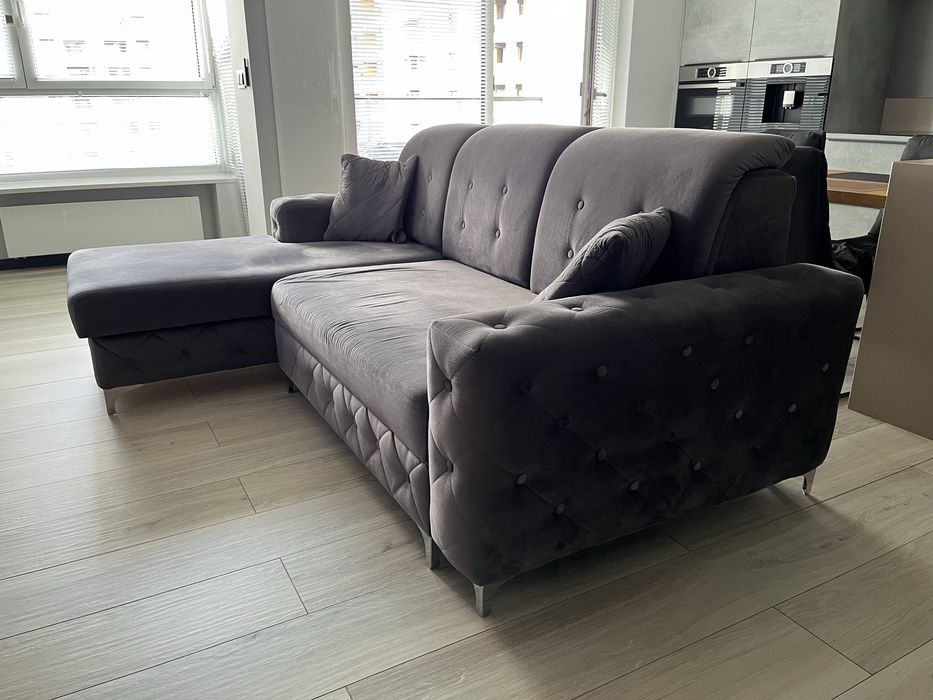 Narożnik Verso Mini rozkładany (funkcja spania) pikowany