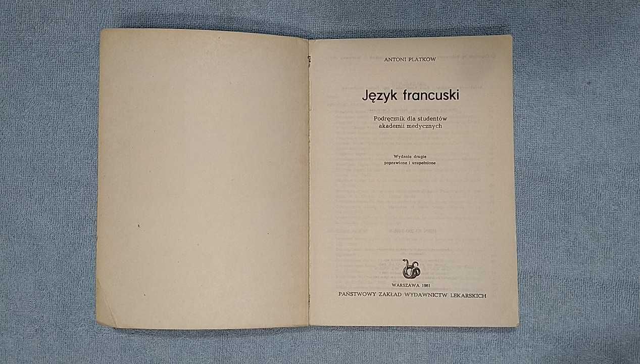 Język francuski podręcznik dla studentów akademii medycznych