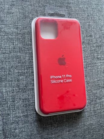 Etui pokrowiec case na iphone 11 proczerwony red silicone nowy