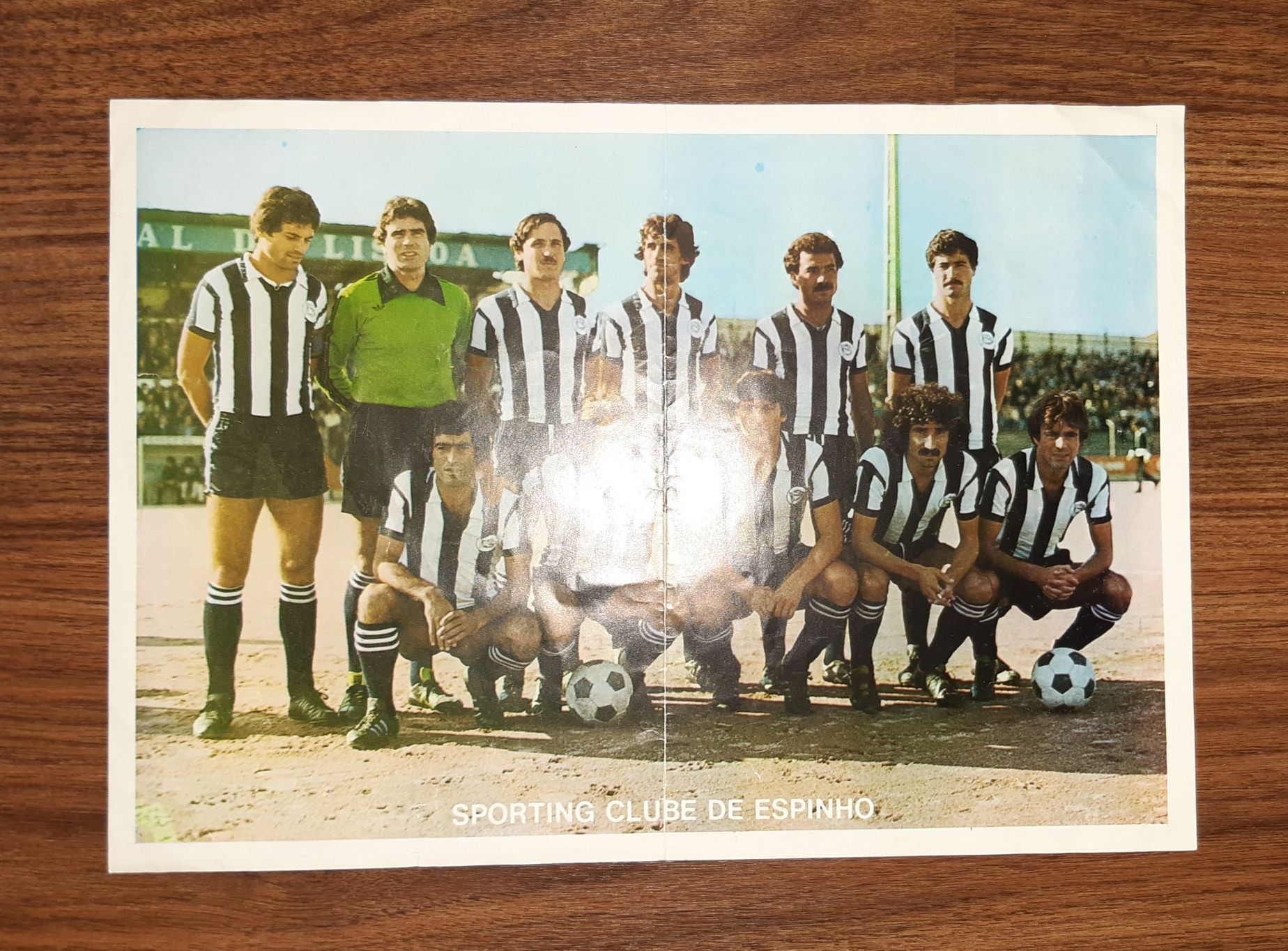 Poster da equipa futebol do SC Espinho 80-81