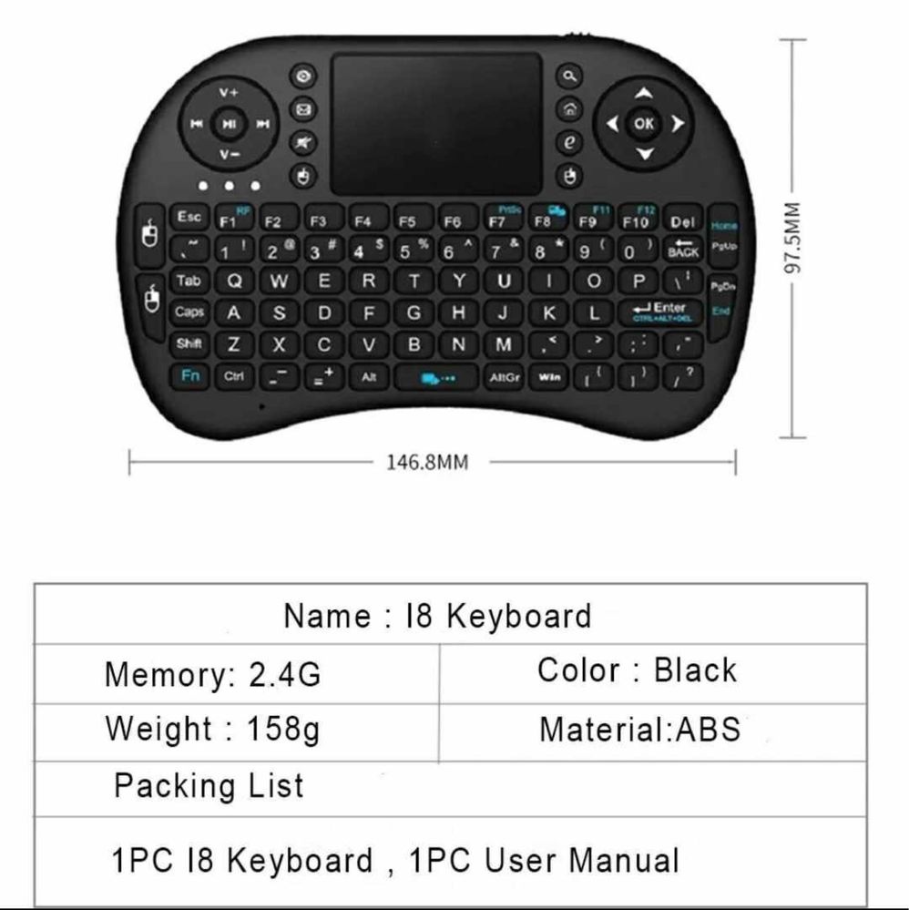 Mini klawiatura bezprzewodowa na Bluetooth