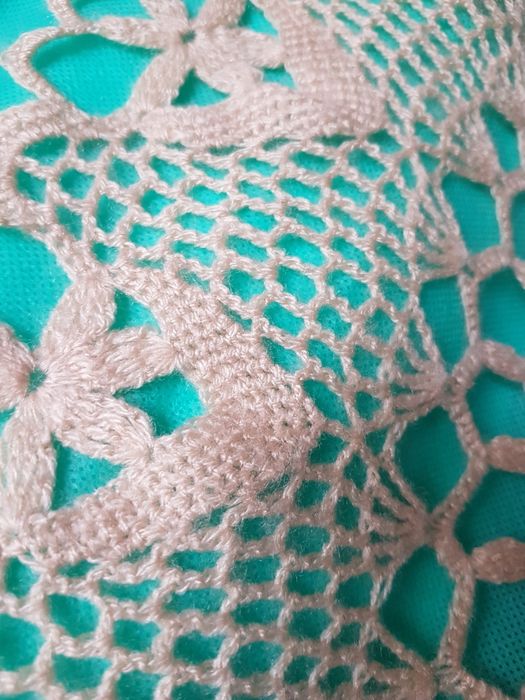 Serweta stara antyk ręczna robota szydełko robiona ręcznie