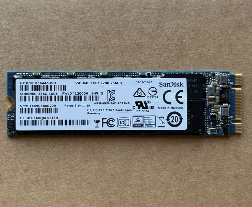 Накопичувач SSD SanDisk 256GB SATA M.2
