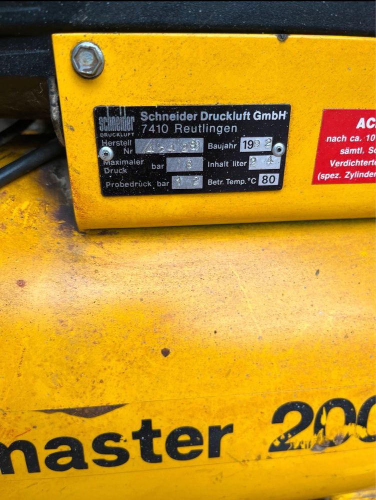 Kompresor Sprężarka Schneider Profimaster 25 L