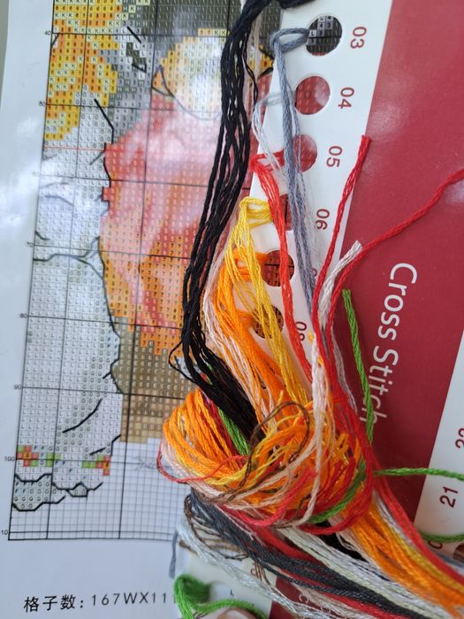 Схема для вышивания птички (снегири) и ангел