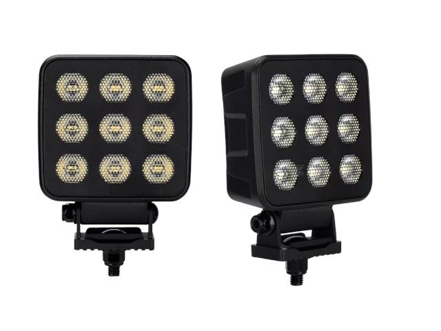 Lampa robocza LED, kwadratowa 90W 6800lm 12/24V Black Series Kramp