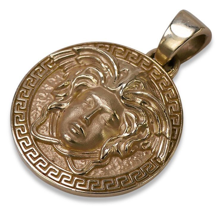 Zawieszka z czerwonego złota 14k 585 Meduza grecka droga cpn049 Poznań