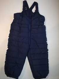 Granatowe dziewczęce zimowe spodnie narciarskie Coccodrillo r. 80