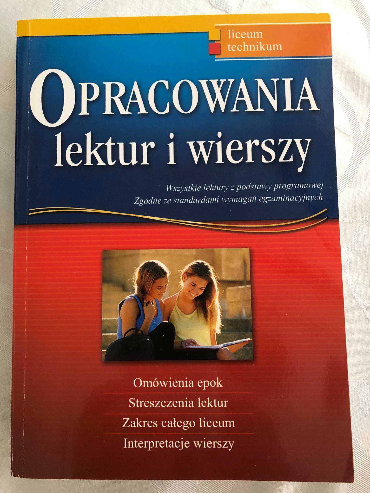 Opracowania lektur i wierszy Liceum i technikum Wyd. Greg