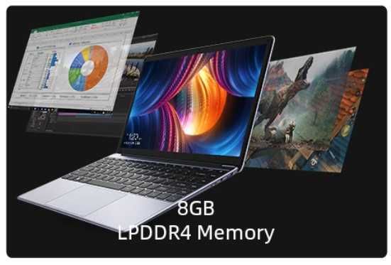 Portatil Chuwi HeroBock Pro 14.1 Intel N4020 2.6GHz 4K, 8GB 256GB W11