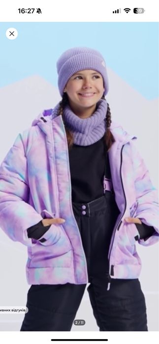 Куртка зимня для дивчинкі 146-152розм
