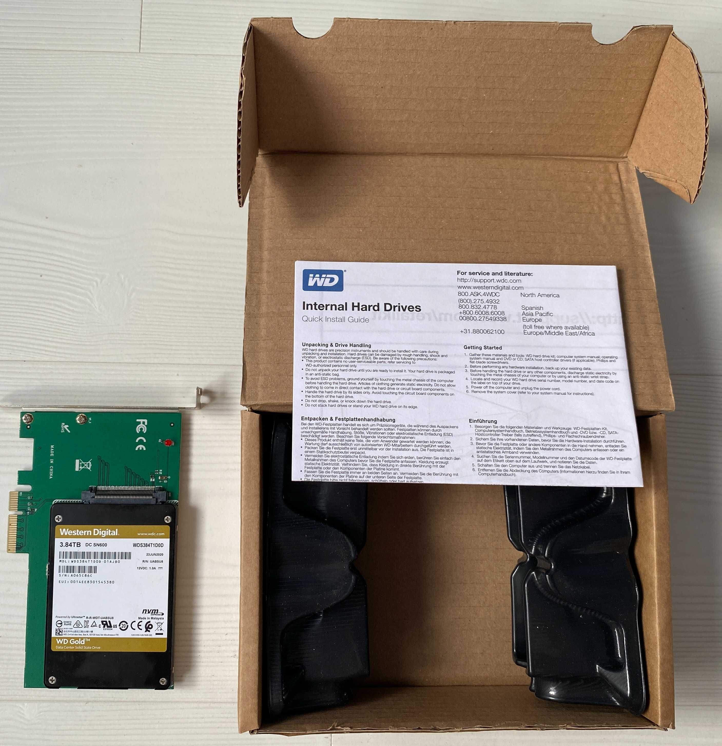 HDD SSD Western Digital WD Purple, Black, Red, Gold