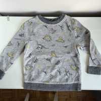 Szara bluza w dinozaury George 98-104