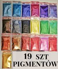 19 szt -pigmenty(barwniki )do żywicy epoksydowej