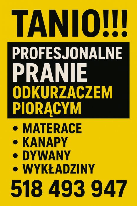 Pranie odkurzaczem piorącym - szybko i skutecznie!