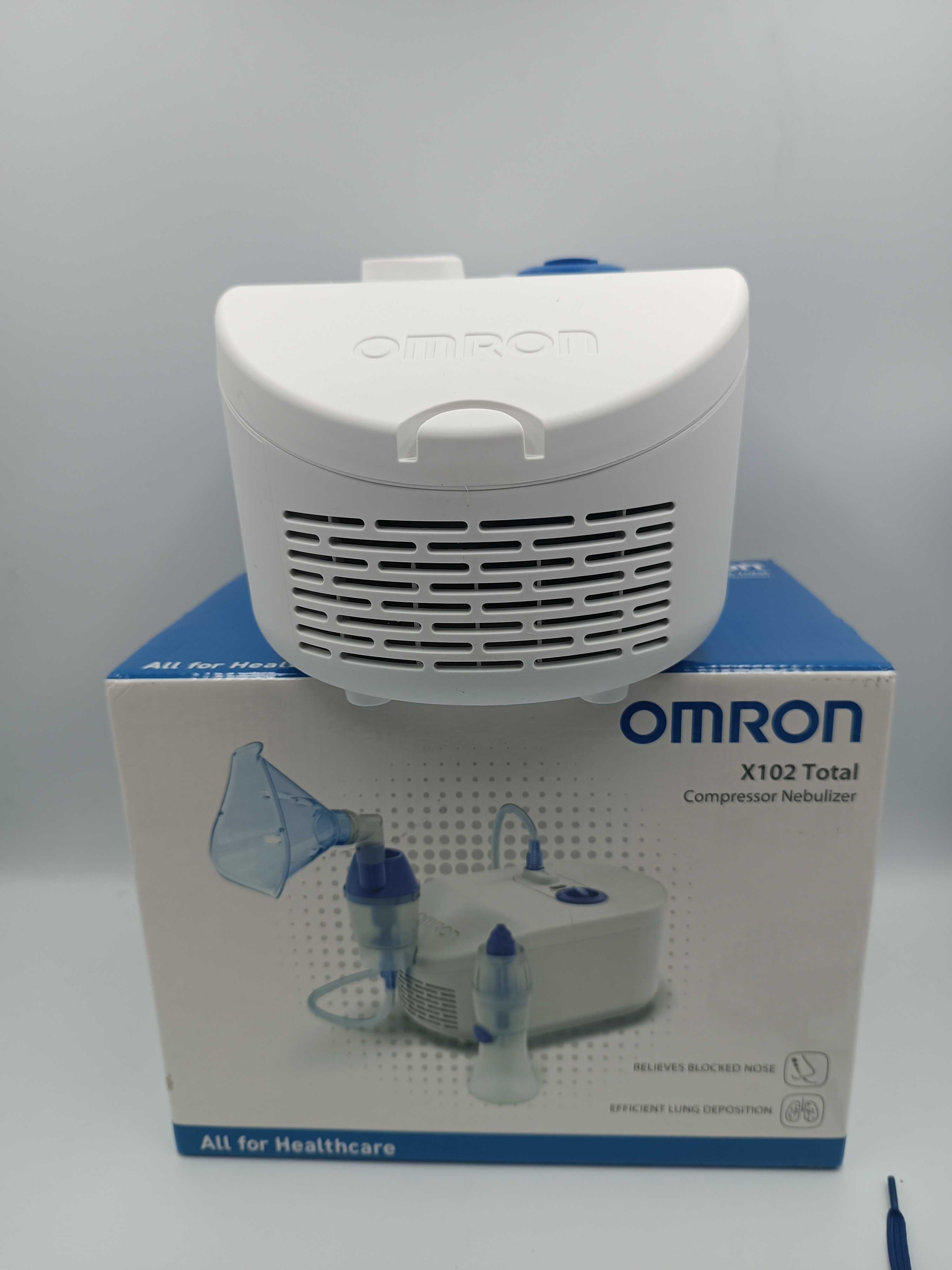 Inhalator kompresorowy Omron X102 Total 2w1 biały