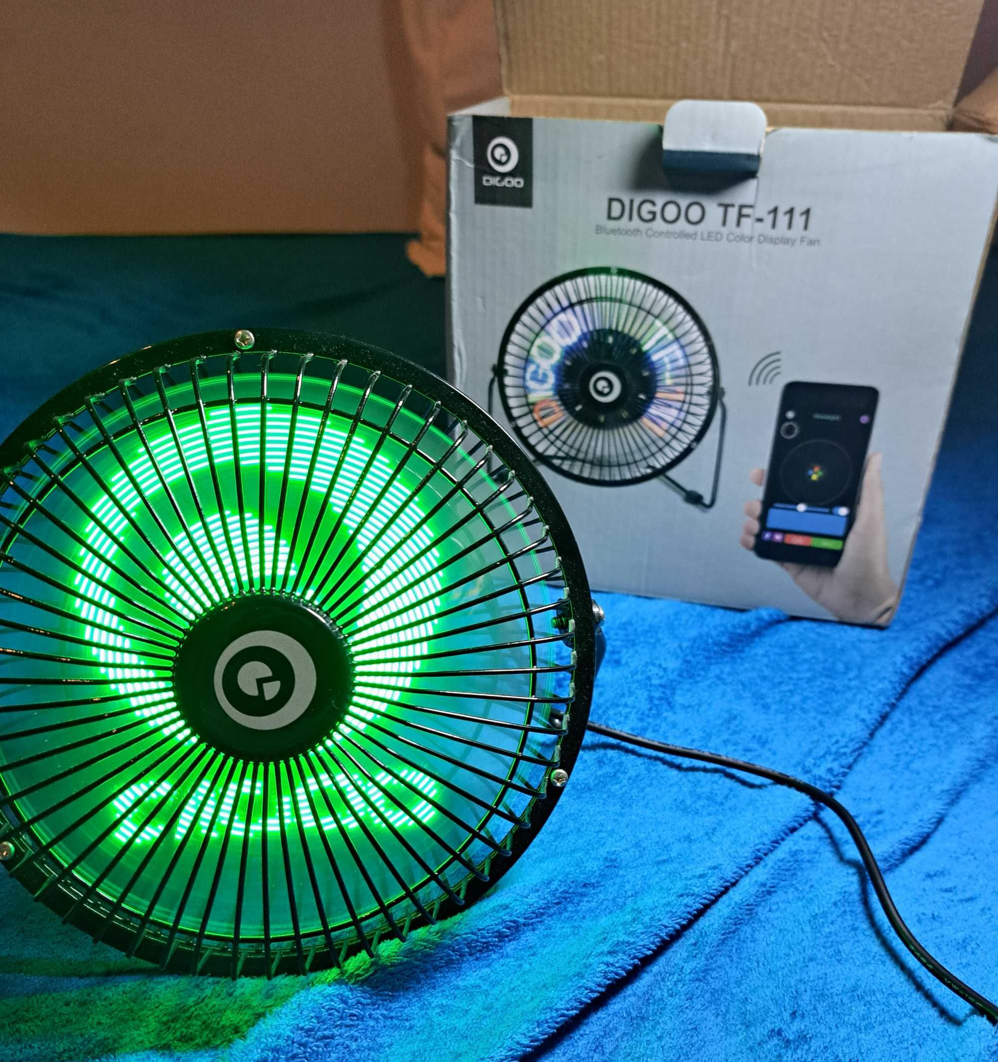 Digoo DG-TF111 (Ventilador Display Colorido bluetooth)