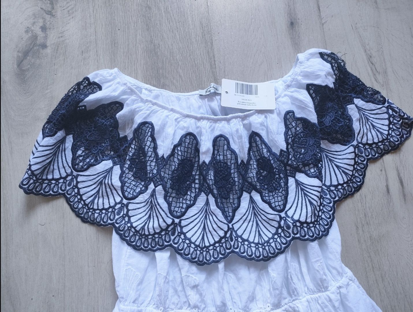 Suknia biała boho