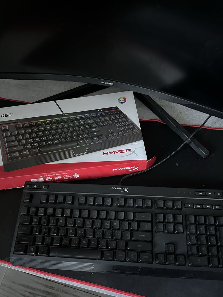 Клавіатура дротова HyperX Alloy Core RGB Membrane Gaming USB (4P4F5AA)