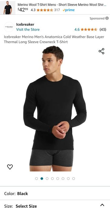 Icebreaker Ortovox Compression Neck Dynafit Wool Men's/M