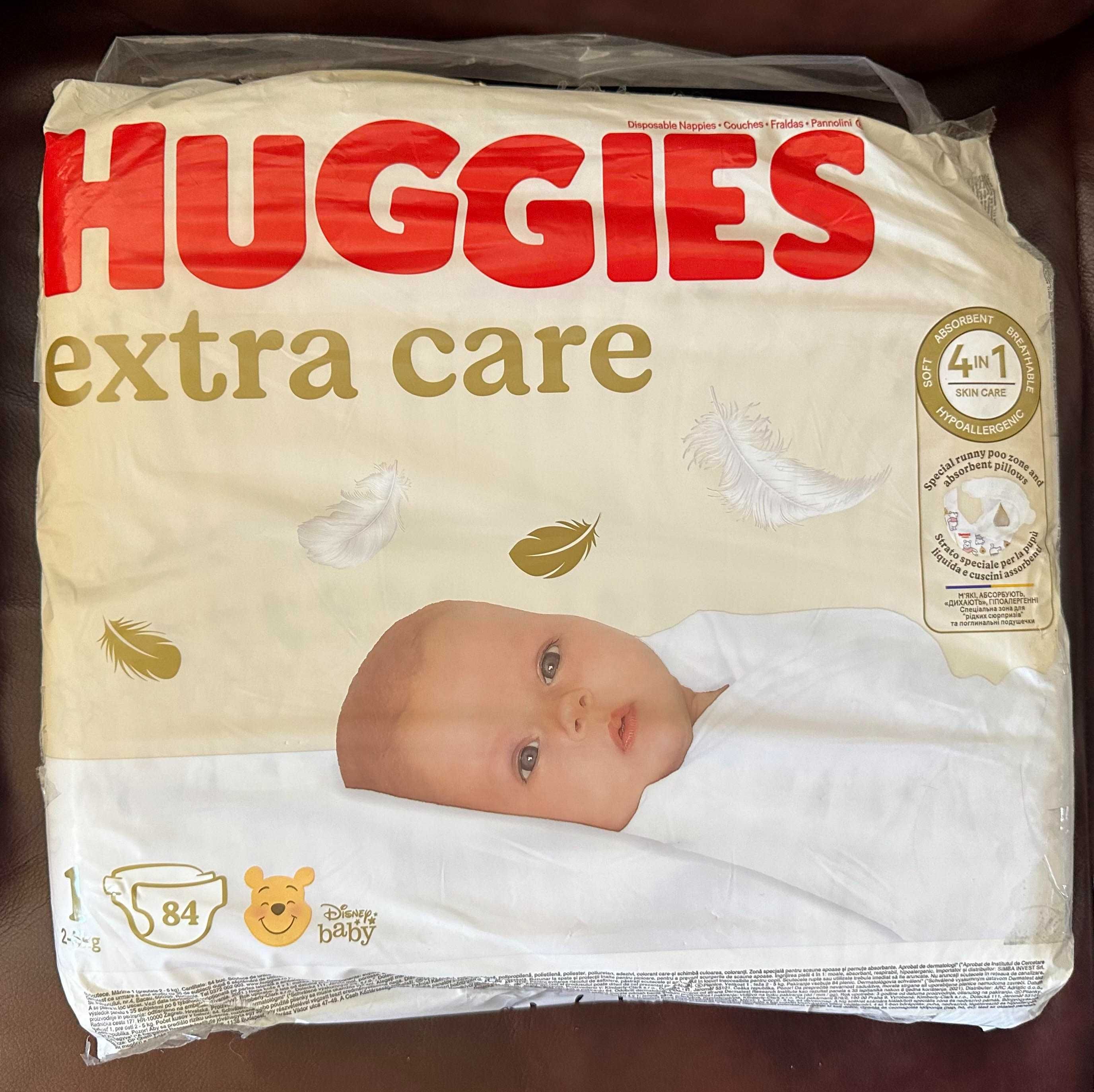 Підгузки Huggies Extra Care 1 (84 шт.)