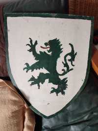 Escudo medieval leão verde