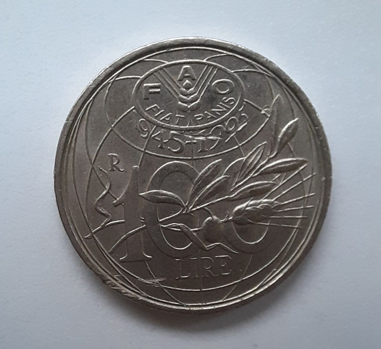 Włochy - moneta - 100 Lire-  1995 - FAO