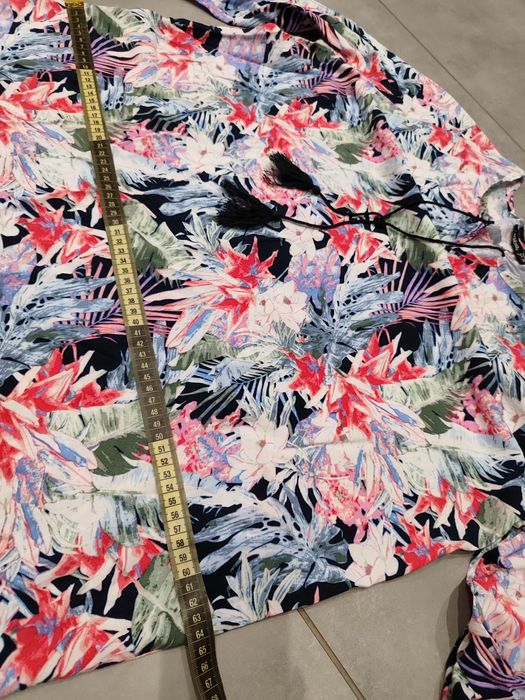 R.46 bluzka tunika kolorowa damska plus size