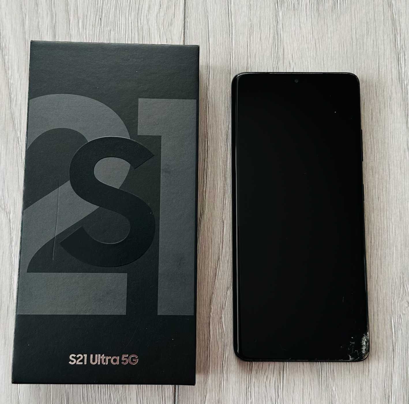 Телефон Samsung S21 Ultra 5G 2 SIM (16/512 GB) чорний