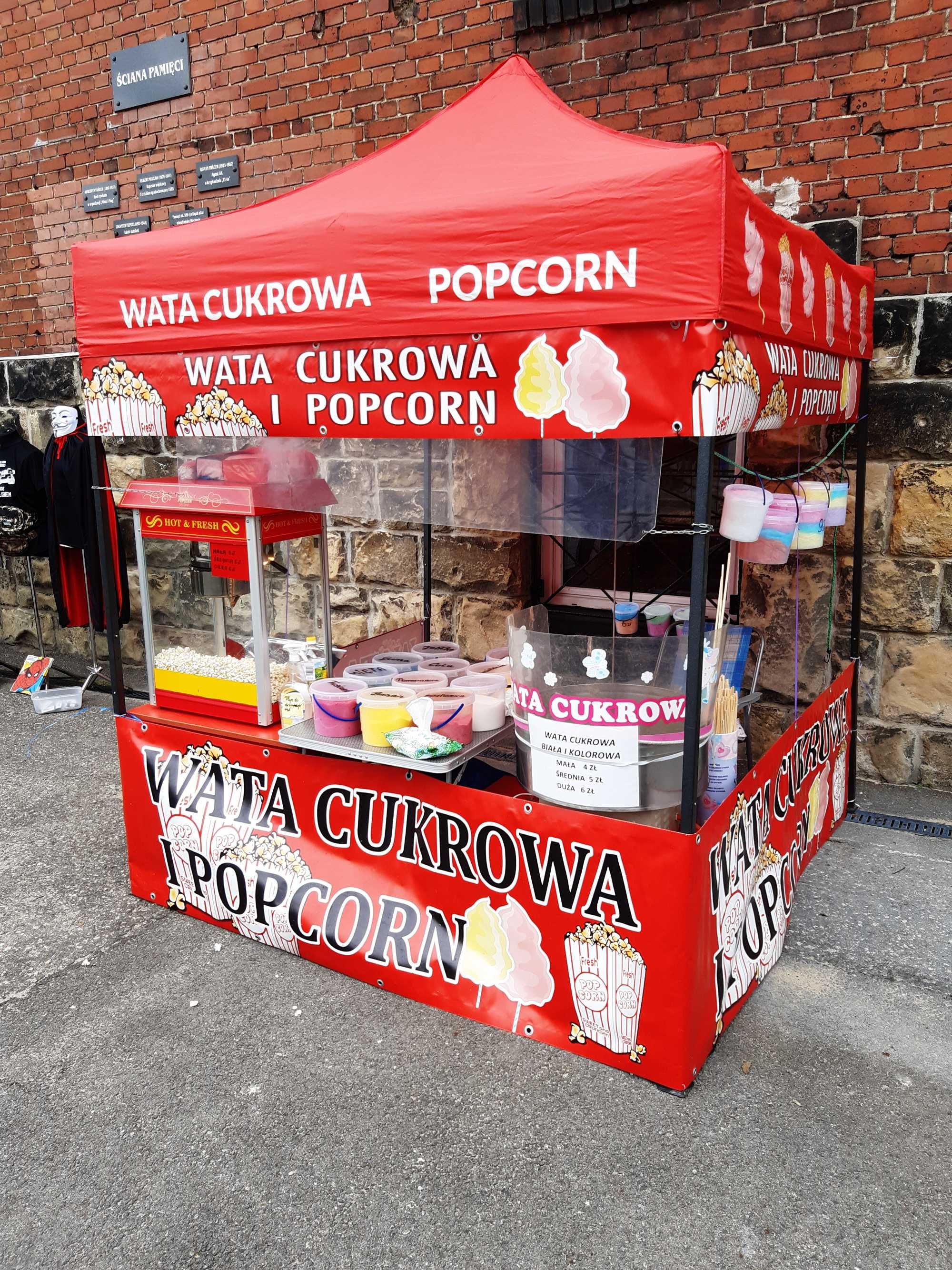 Wata cukrowa i popcorn