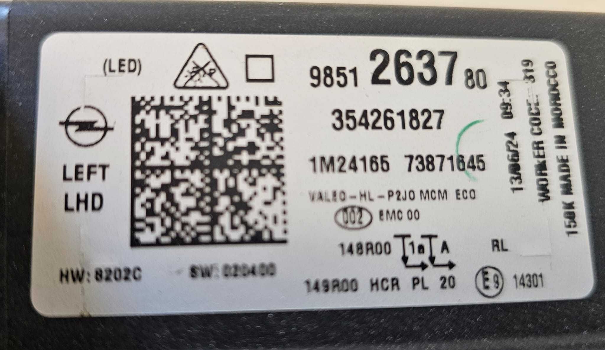 Ótica Esquerda Full-Led Opel Corsa F 2ª Fase | 127580