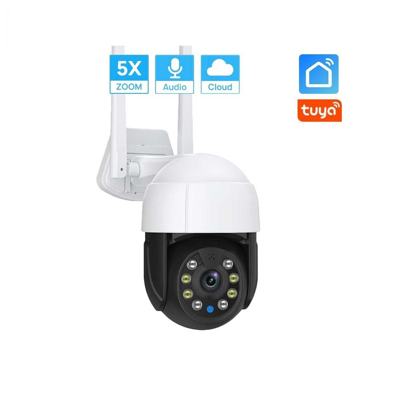 Câmara WiFi Rotativa 3MP 1560P - Tuya Smart - Visão Noturna - Áudio