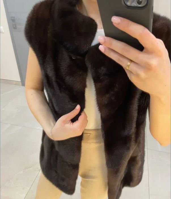 Норковая жилетка. Киев. Шуба норка люкс