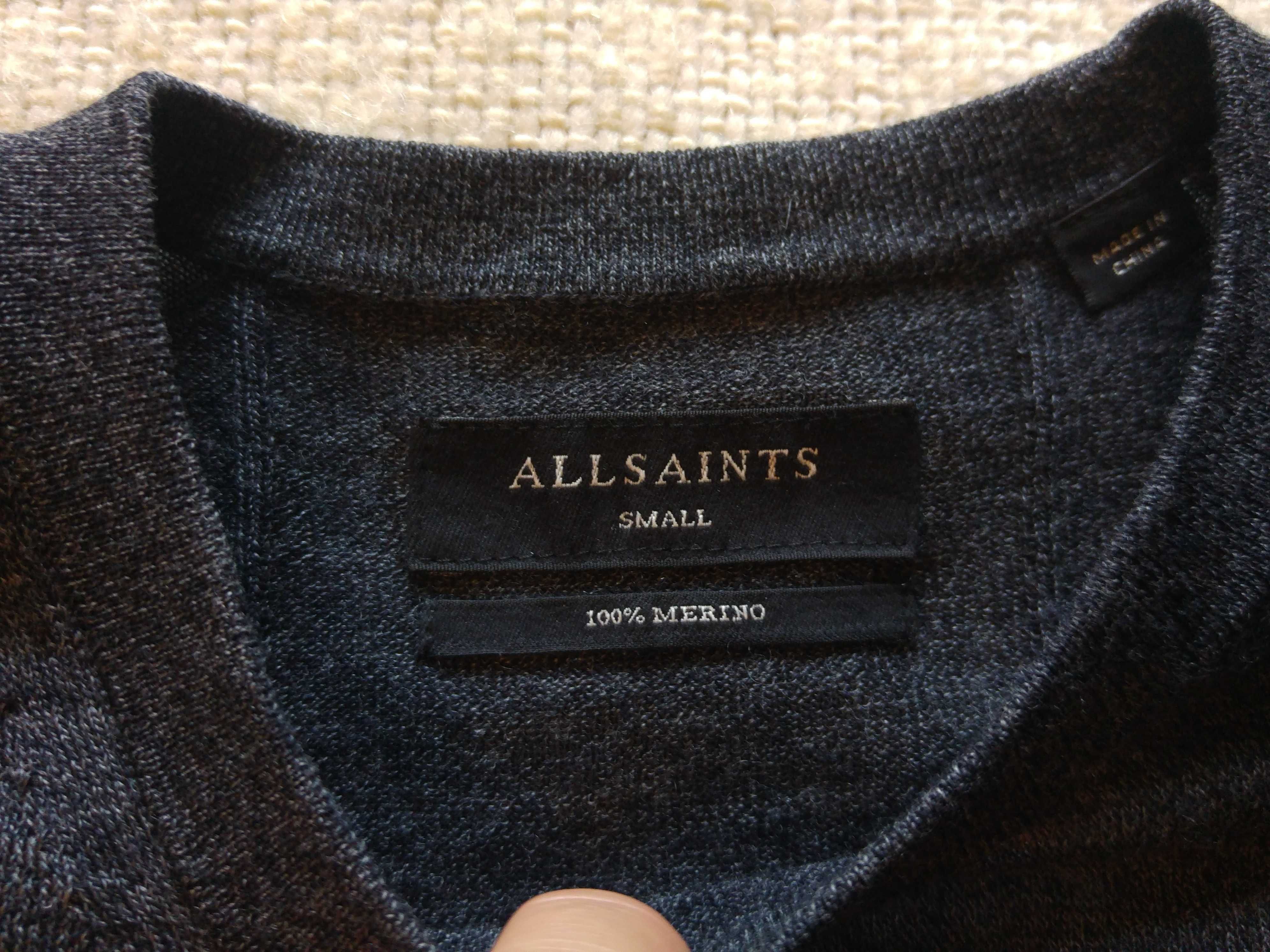 Sweter męski wełna merino ALL SAINTS
