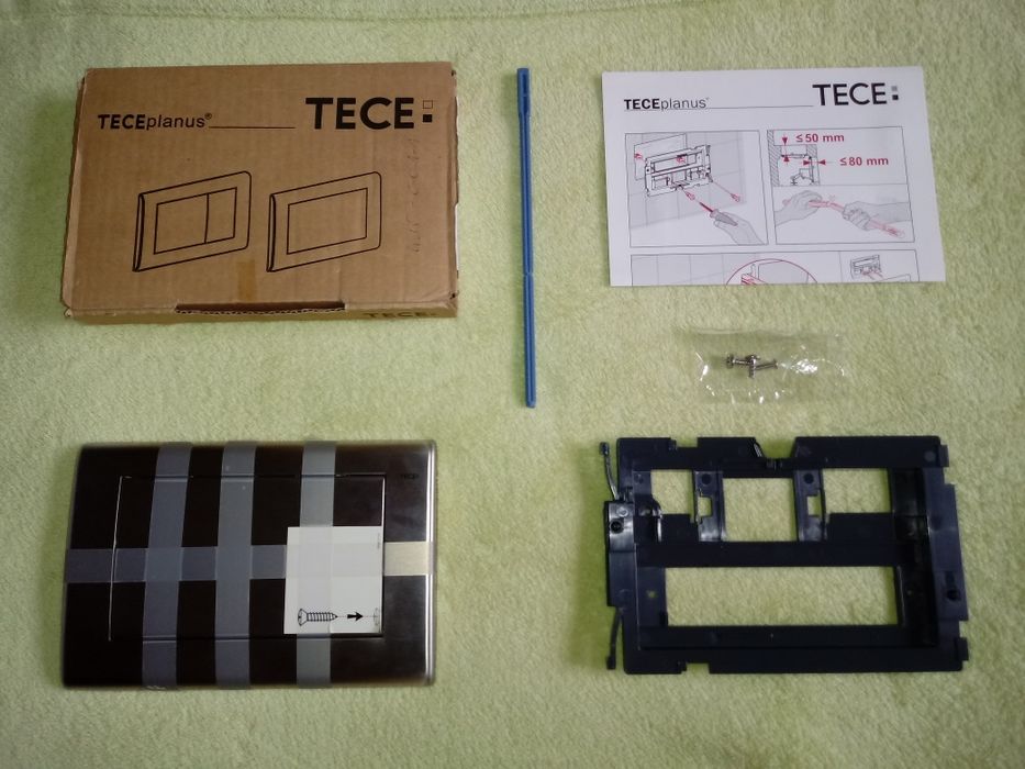 TECE Planus przycisk klawisz inox stal szczotkowana komplet NOWY