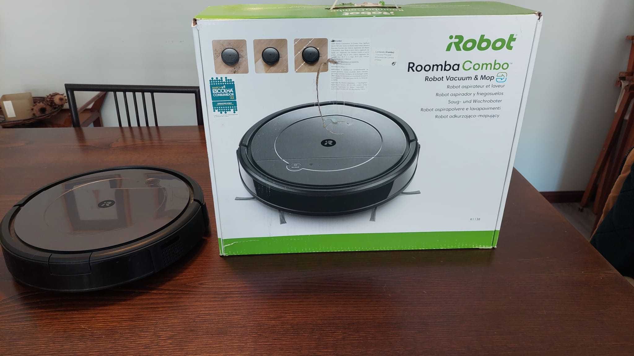 Robot Aspirador Roomba Combo com ligação Wi-Fi