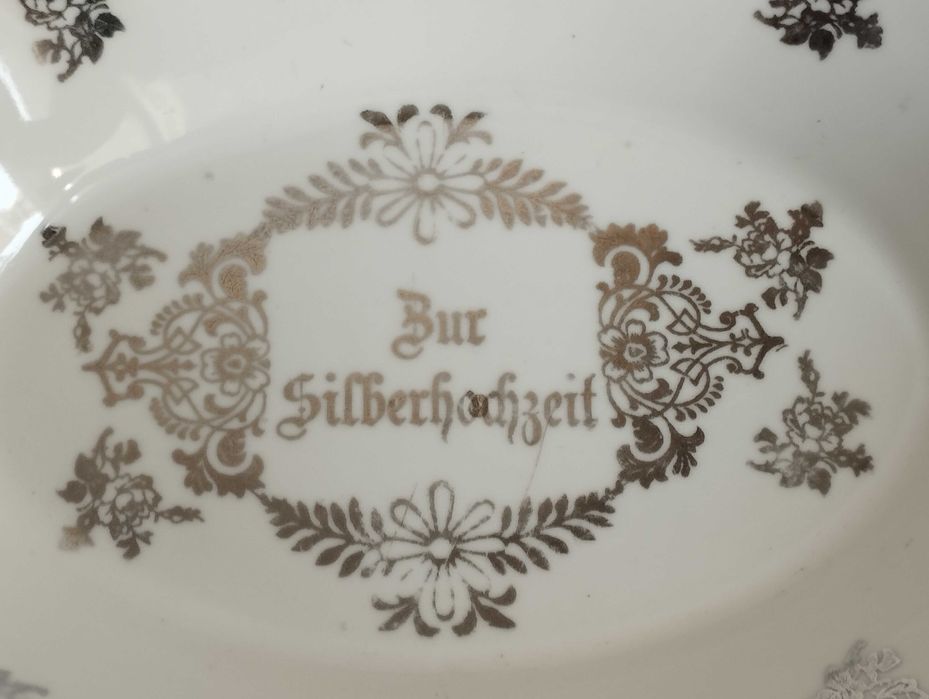 Stara porcelanowa miska okolicznościowa