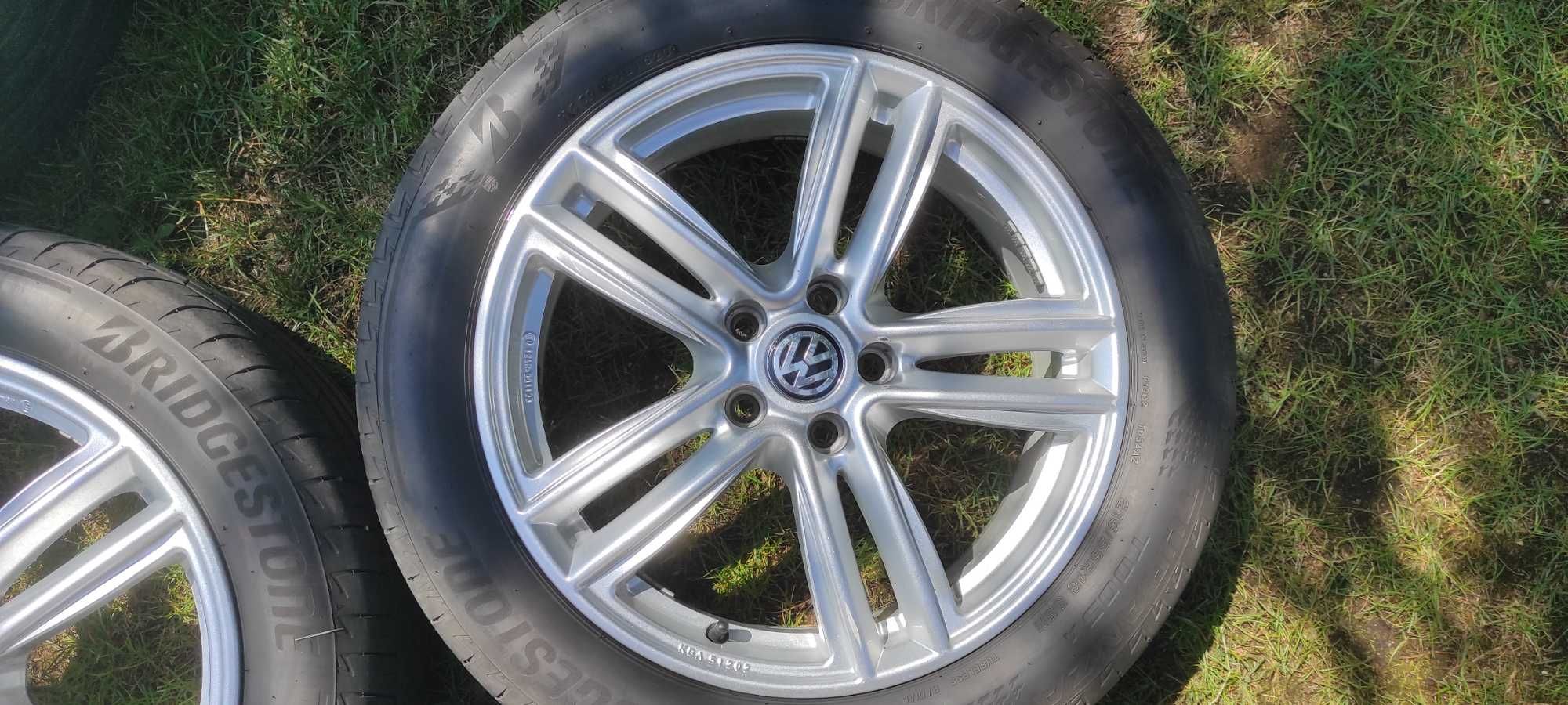 Felgi 18" z oponami 215/55 5x112 grupa VAG, VW Audi Skoda Seat