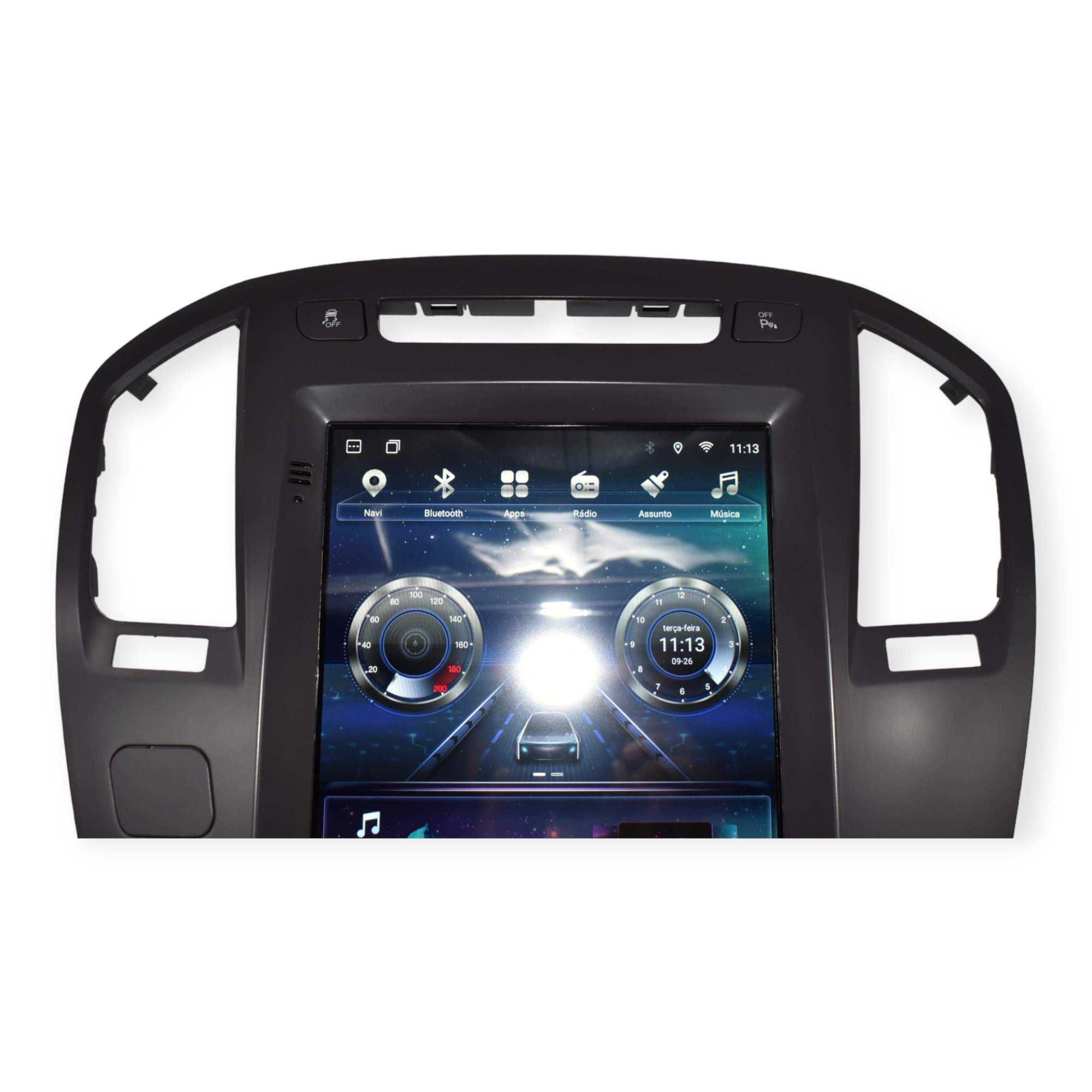 Opel Insignia de 2009 a 2013 Rádio Android Carplay Ecrã Estilo Tesla