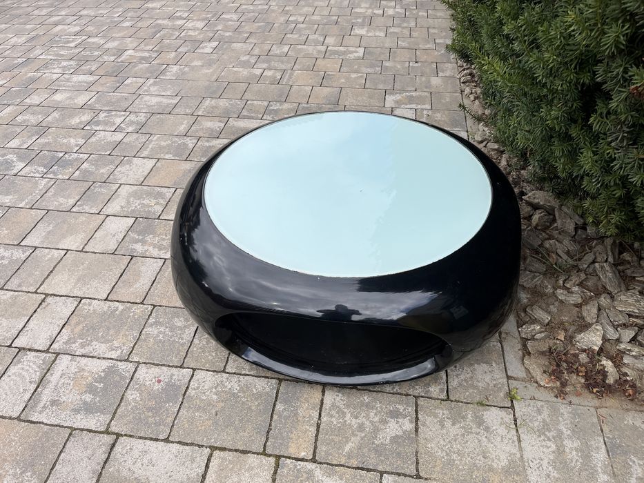 Ława, stolik kawowy czarny gipsowy