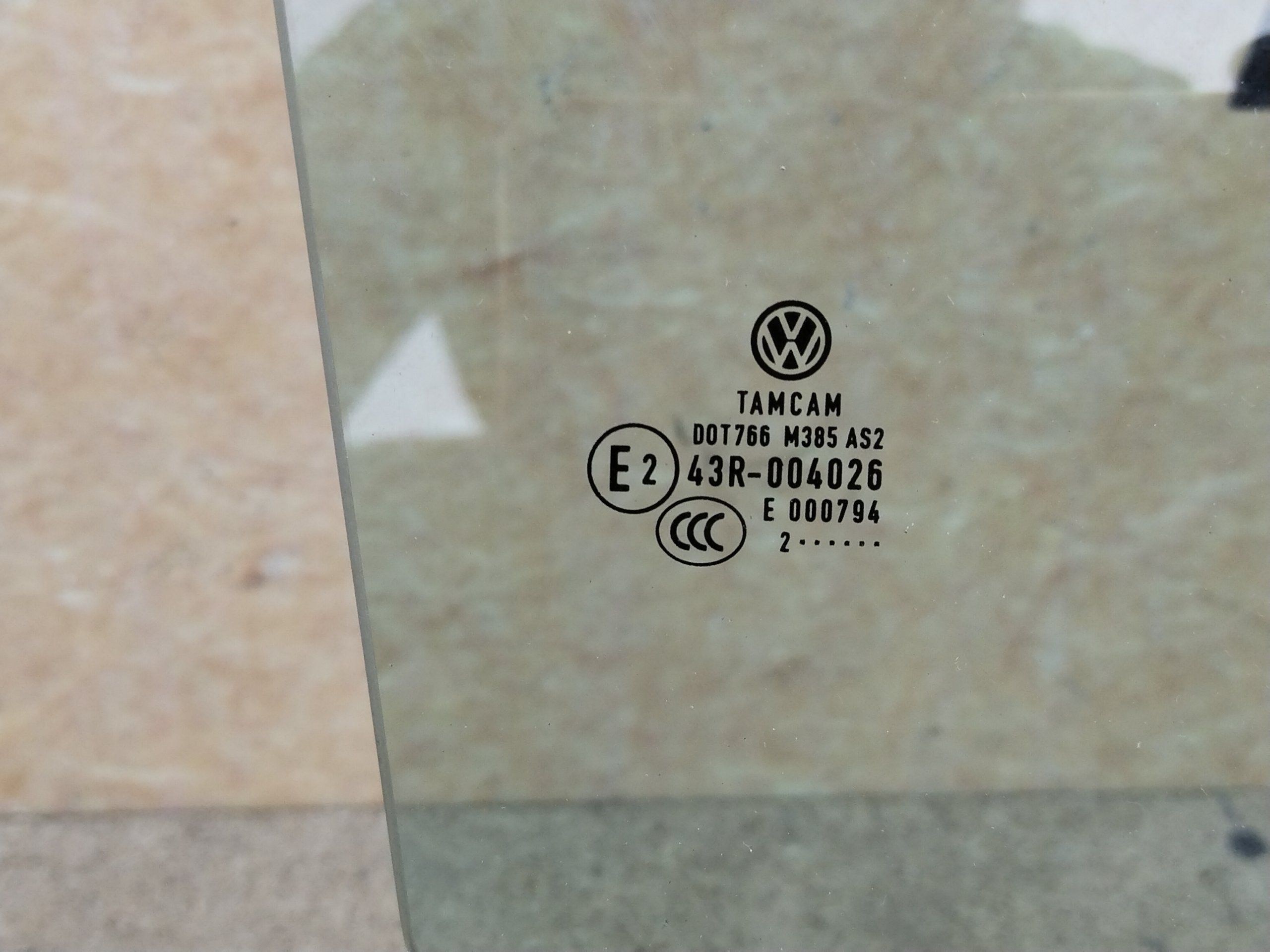 VW Passat B7 2010-2014 седан стекло двери заднее правое 2012 год